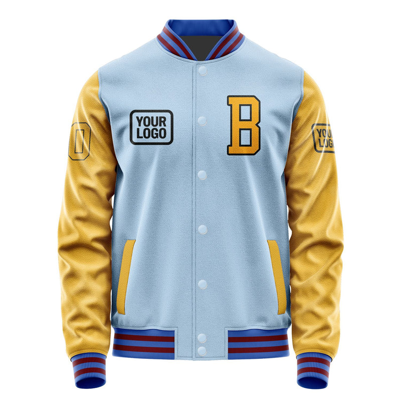 Maßgeschneidertes Hellblau Gelb Jacke JA080819091517191917
