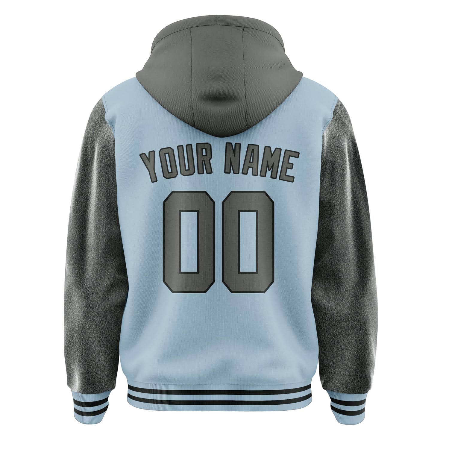 Maßgeschneidertes Hellblau Dunkelgrau Jacke