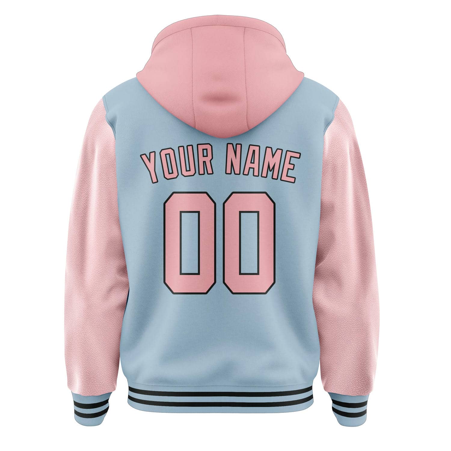 Maßgeschneidertes Hellblau Rosa Jacke