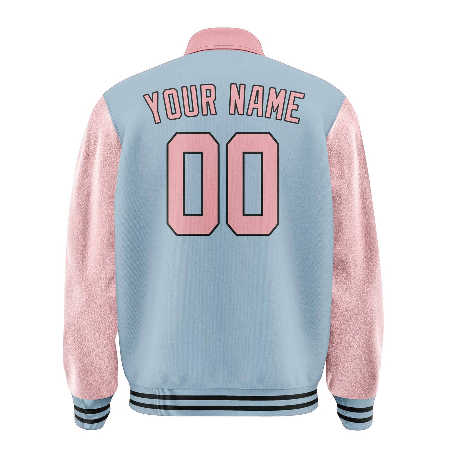 Maßgeschneidertes Hellblau Rosa Jacke