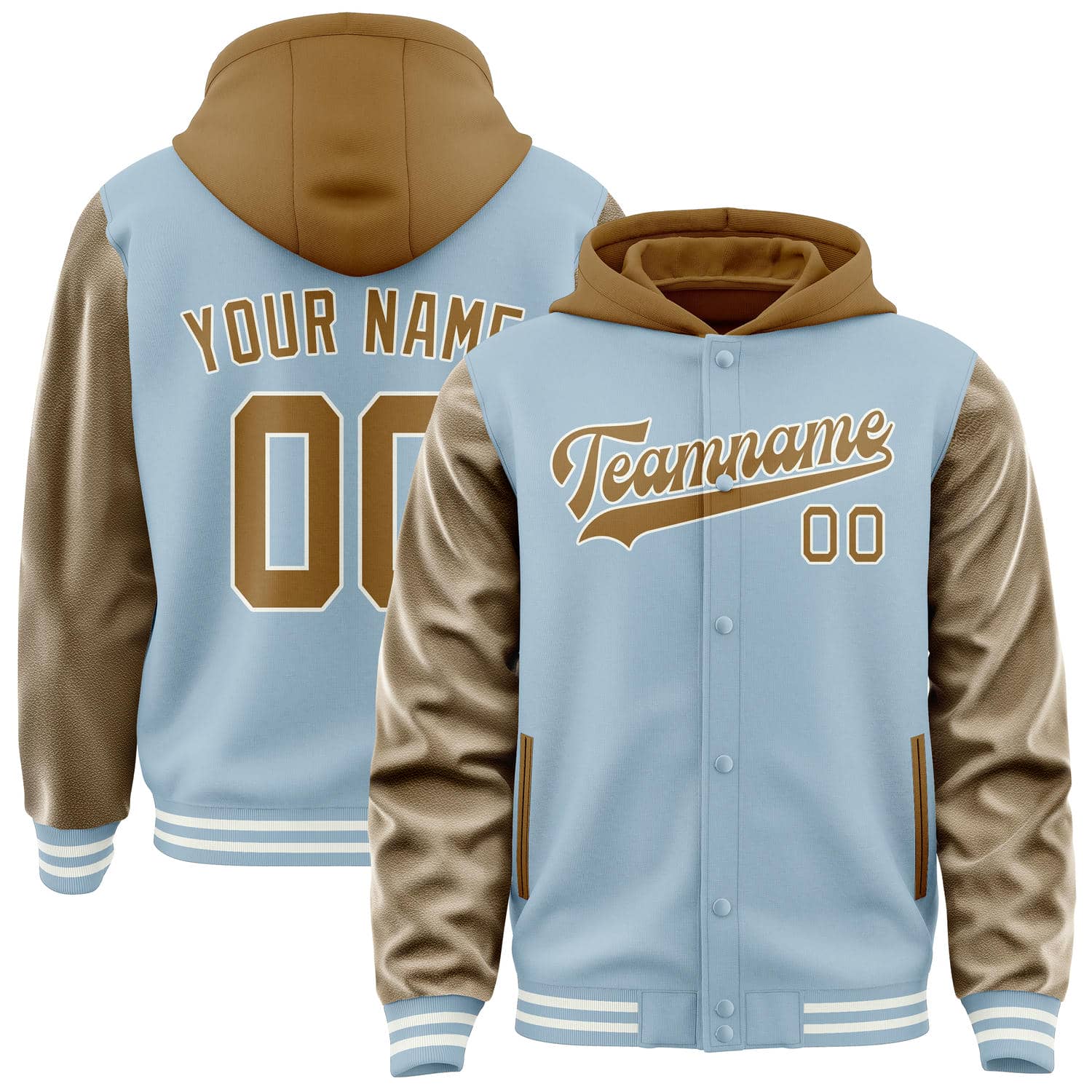 Maßgeschneidertes Hellblau Khaki Jacke JA080822081818222218