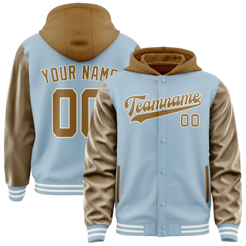 Maßgeschneidertes Hellblau Khaki Jacke JA080822081818222218