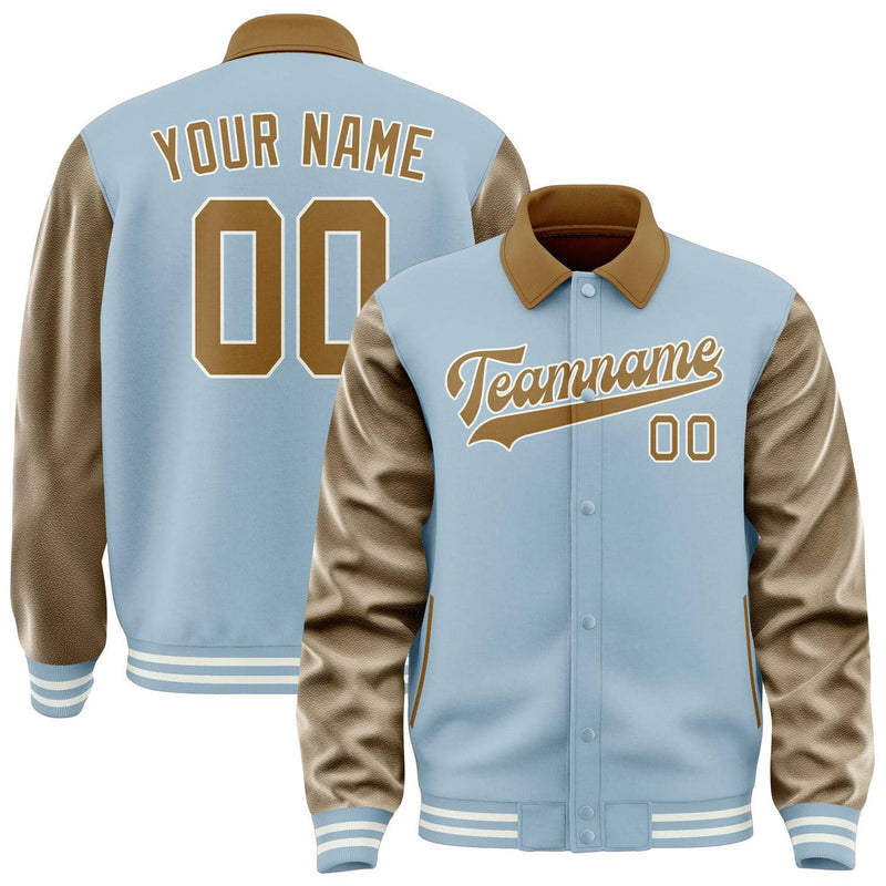 Maßgeschneidertes Hellblau Khaki Jacke JA080822081818222218