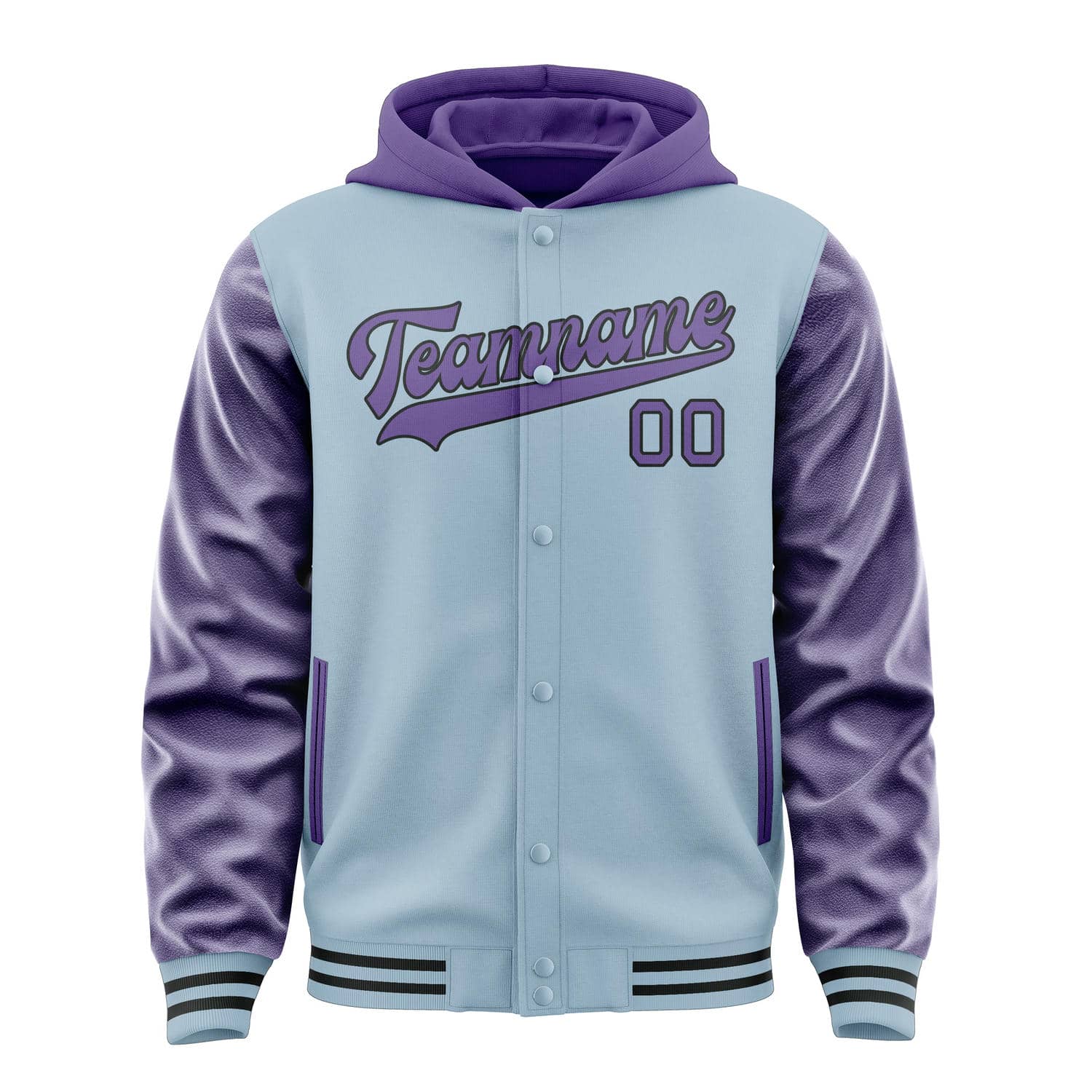Maßgeschneidertes Hellblau Lavendel Jacke