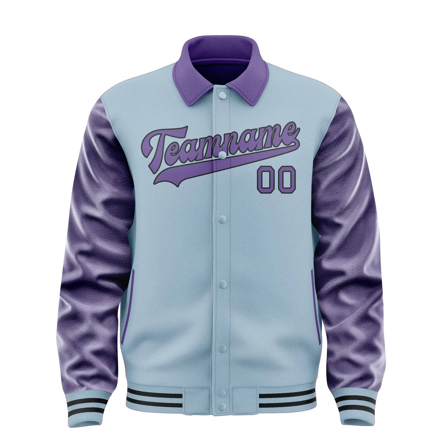 Maßgeschneidertes Hellblau Lavendel Jacke