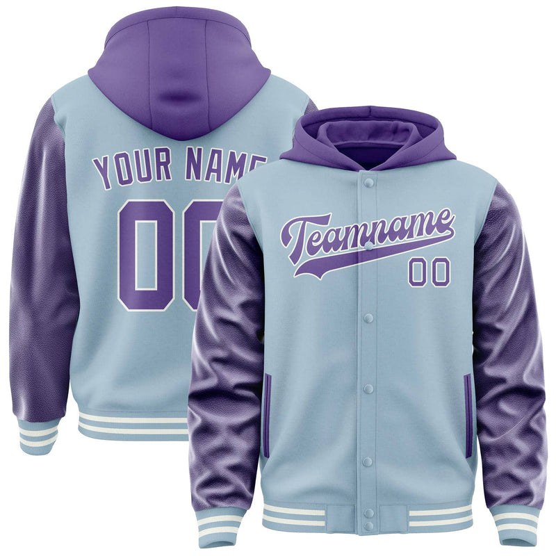 Maßgeschneidertes Hellblau Lavendel Jacke JA080823081818232318