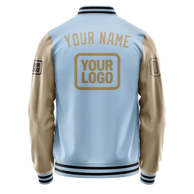 Maßgeschneidertes Hellblau Hellkhaki Jacke JA080825081717252517