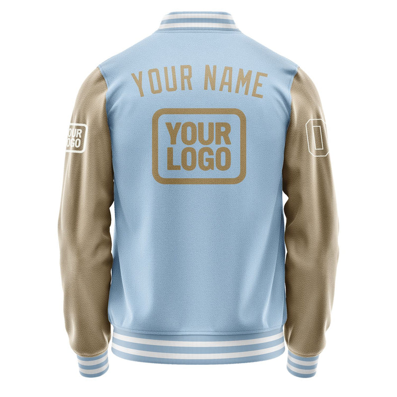 Maßgeschneidertes Hellblau Hellkhaki Jacke JA080825081818252518