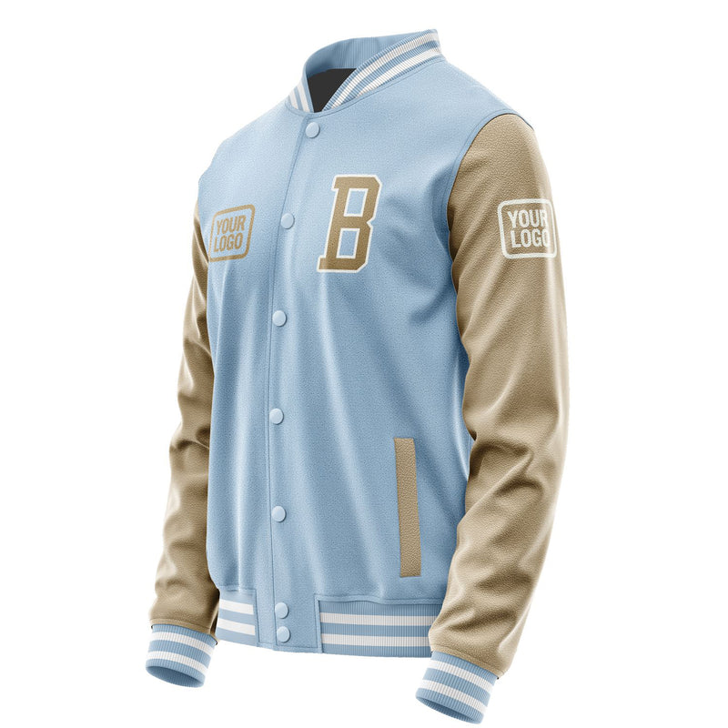 Maßgeschneidertes Hellblau Hellkhaki Jacke JA080825081818252518