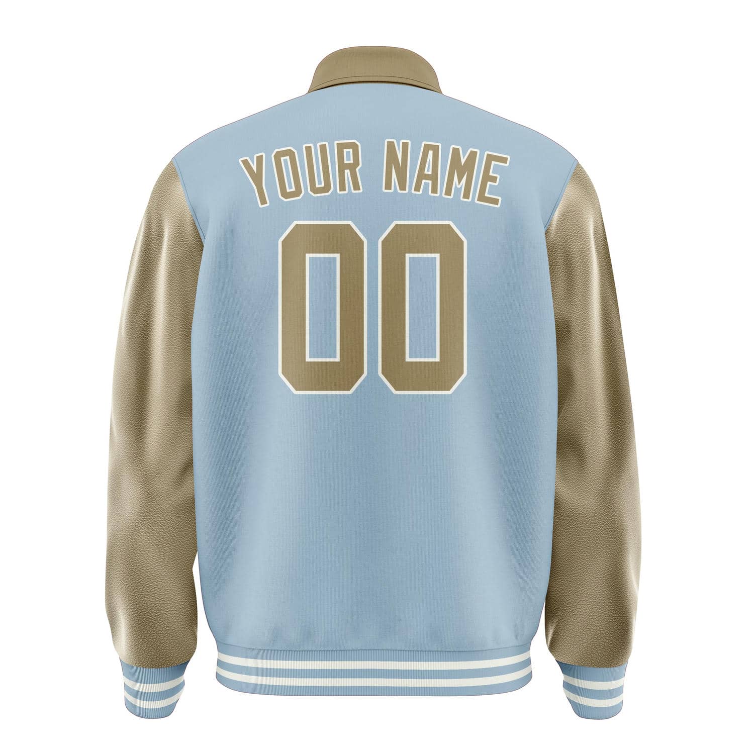 Maßgeschneidertes Hellblau Hellkhaki Jacke