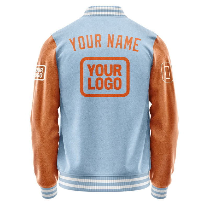 Maßgeschneidertes Hellblau Orange Jacke JA080828081818282818
