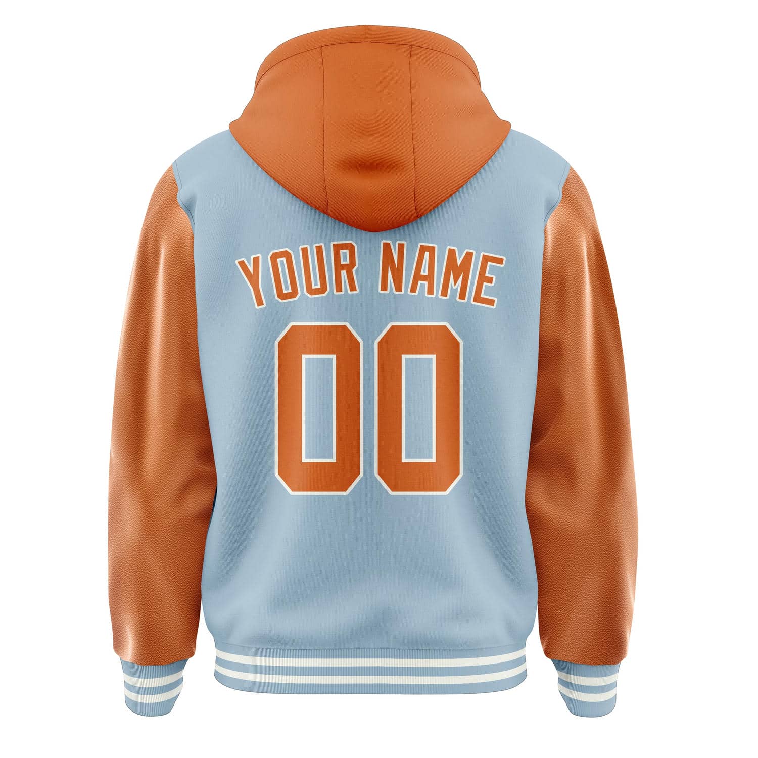 Maßgeschneidertes Hellblau Orange Jacke