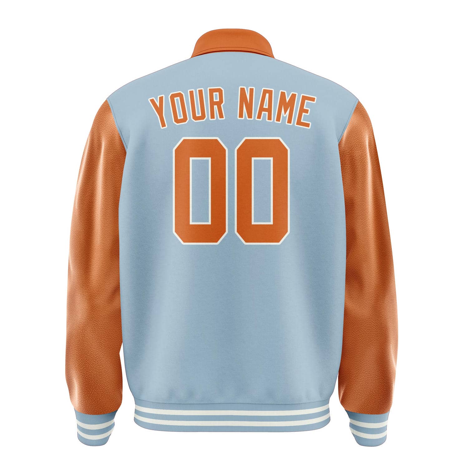 Maßgeschneidertes Hellblau Orange Jacke