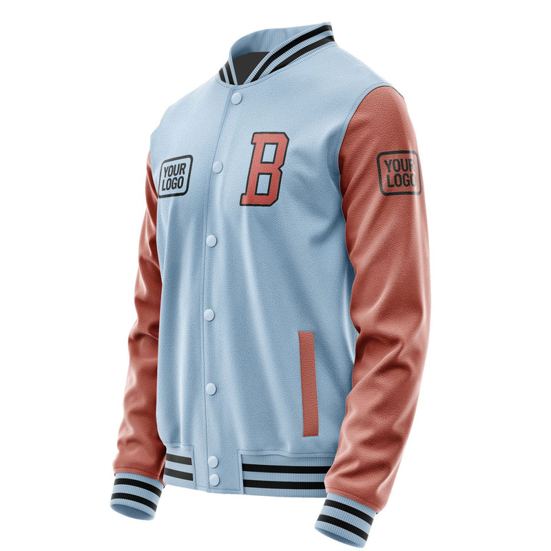 Maßgeschneidertes Hellblau Kupferrose Jacke JA080829081717292917