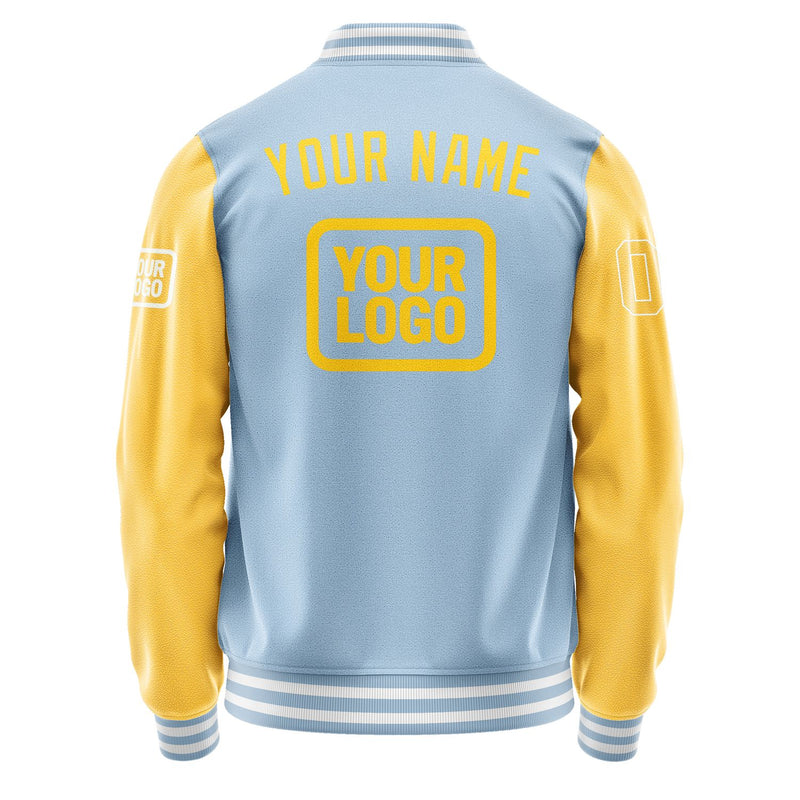 Maßgeschneidertes Hellblau Gold Jacke JA080830081818303018