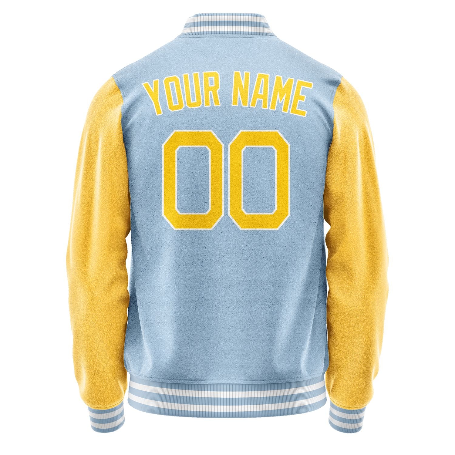 Maßgeschneidertes Hellblau Gold Jacke JA0808300818B21830