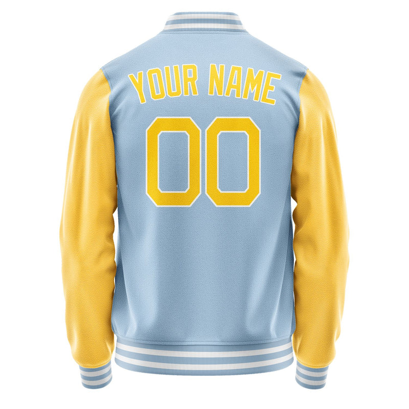 Maßgeschneidertes Hellblau Gold Jacke JA0808300818B21830
