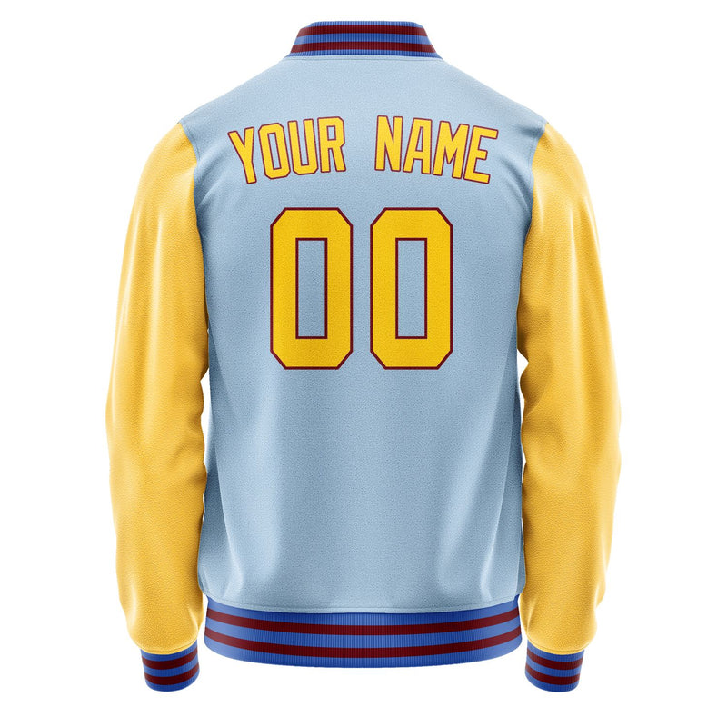 Maßgeschneidertes Hellblau Gold Jacke JA0808300915B31530