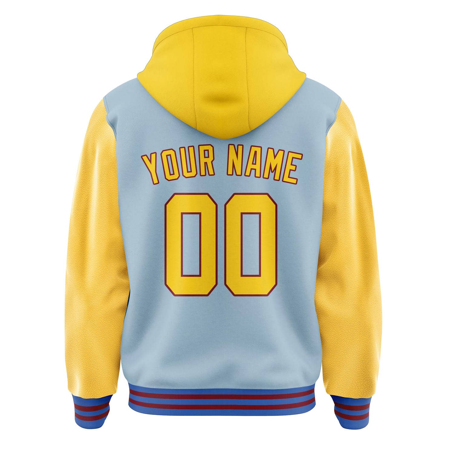 Maßgeschneidertes Hellblau Gold Jacke