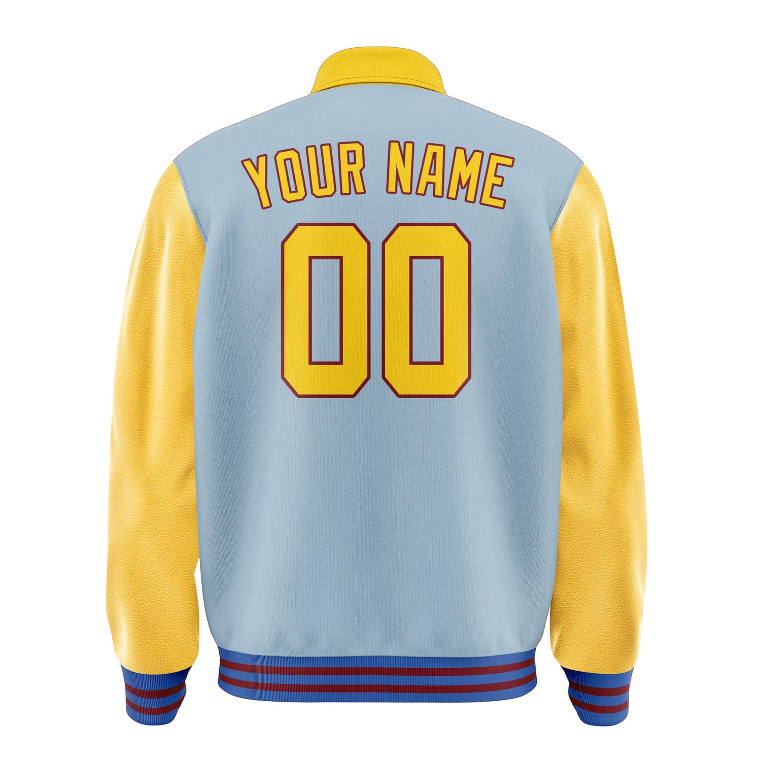 Maßgeschneidertes Hellblau Gold Jacke