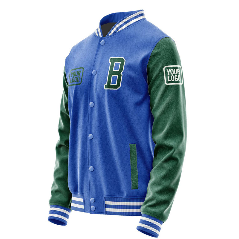 Maßgeschneidertes Himmelblau Moosgrün Jacke JA090905091818050518