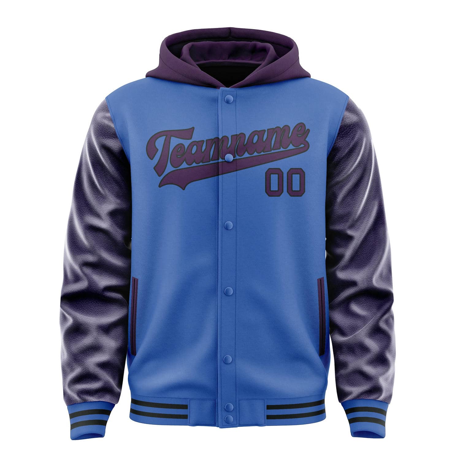 Maßgeschneidertes Himmelblau Lila Jacke