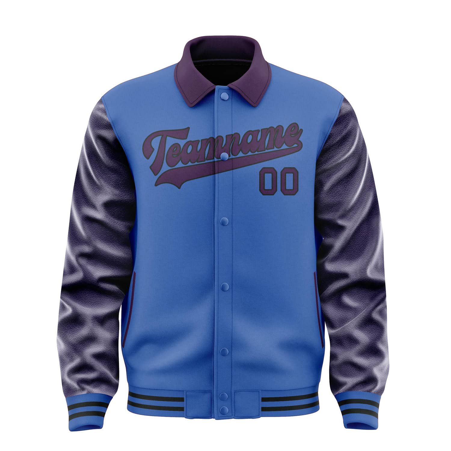 Maßgeschneidertes Himmelblau Lila Jacke