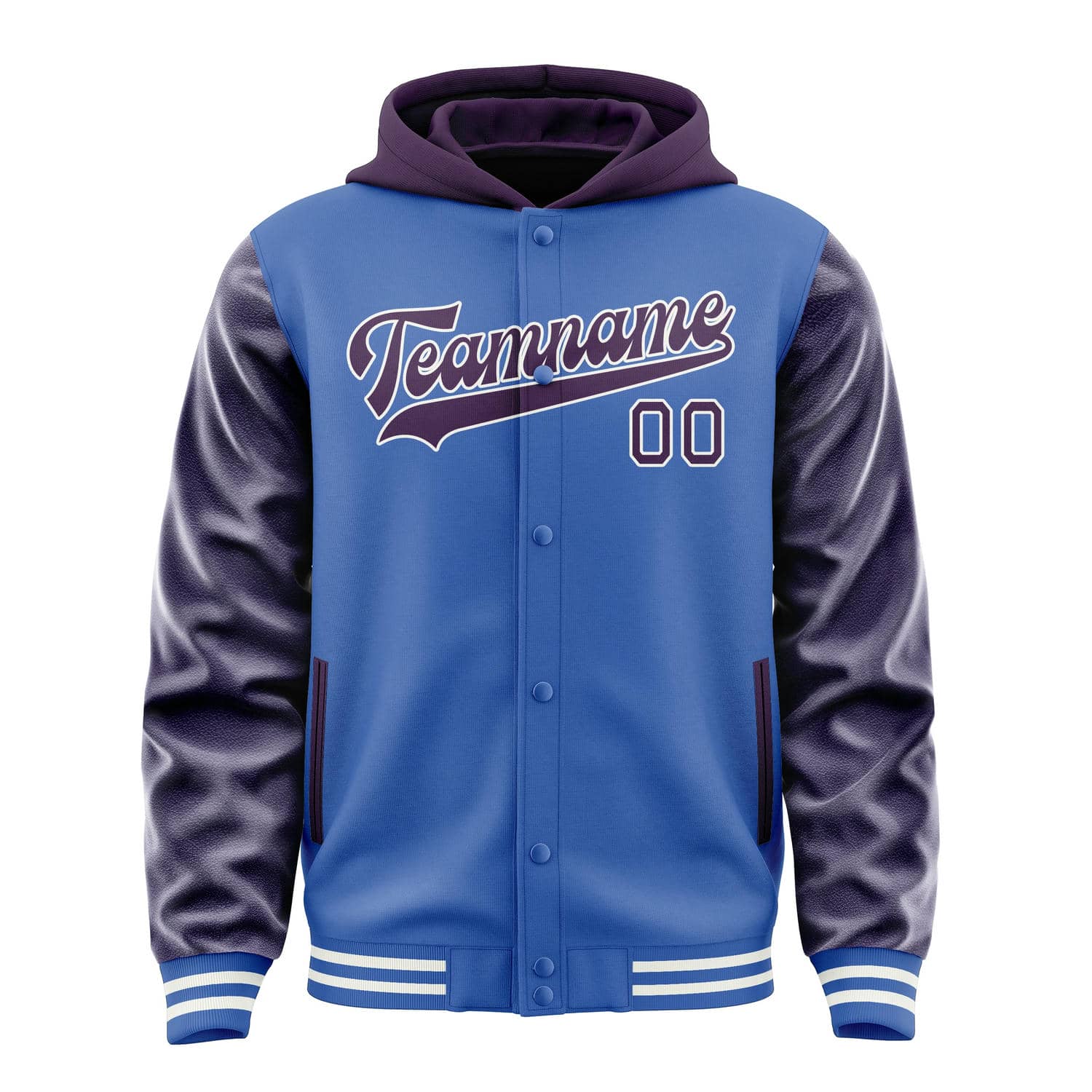 Maßgeschneidertes Himmelblau Lila Jacke