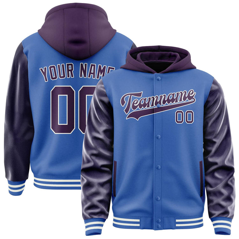Maßgeschneidertes Himmelblau Lila Jacke JA090907091818070718