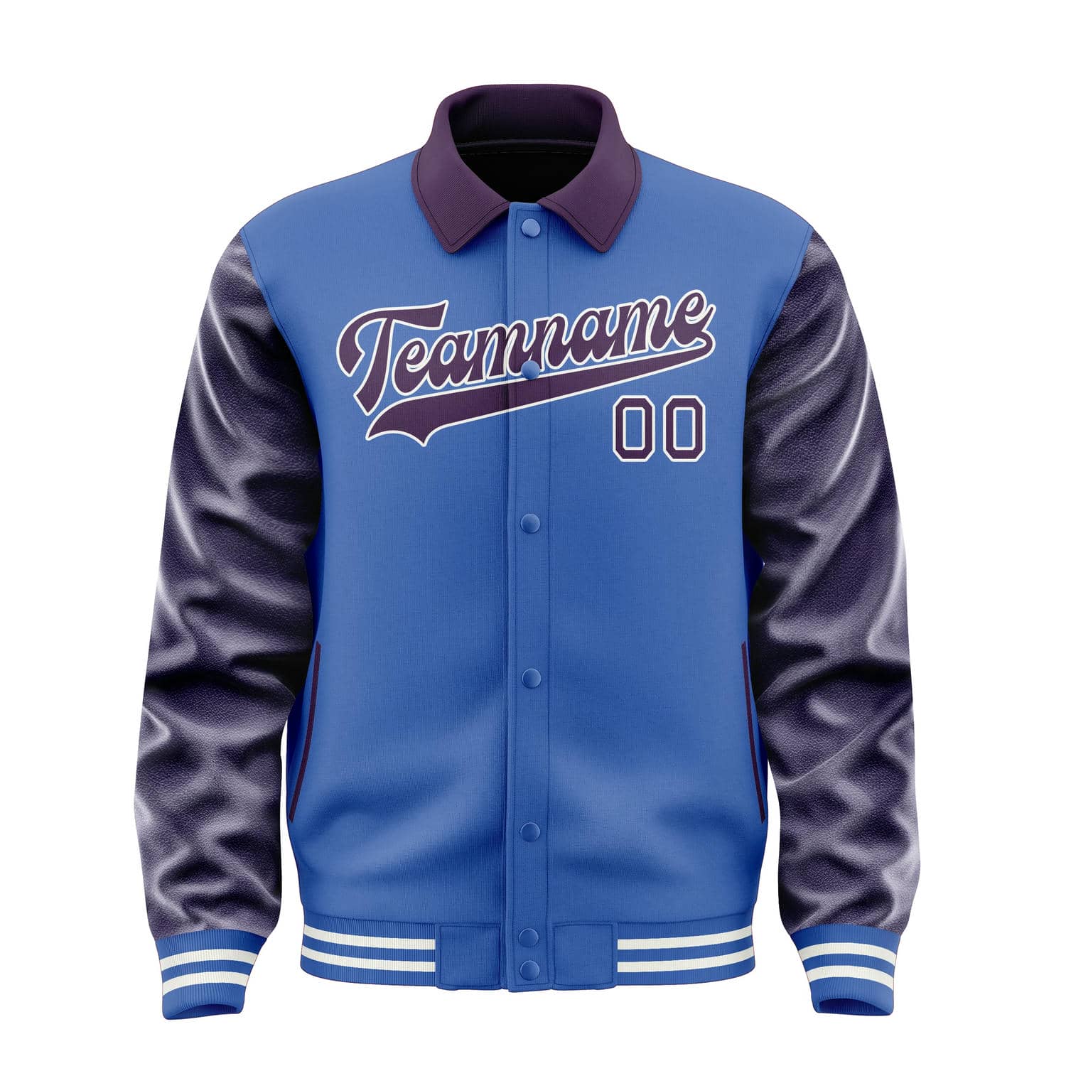 Maßgeschneidertes Himmelblau Lila Jacke
