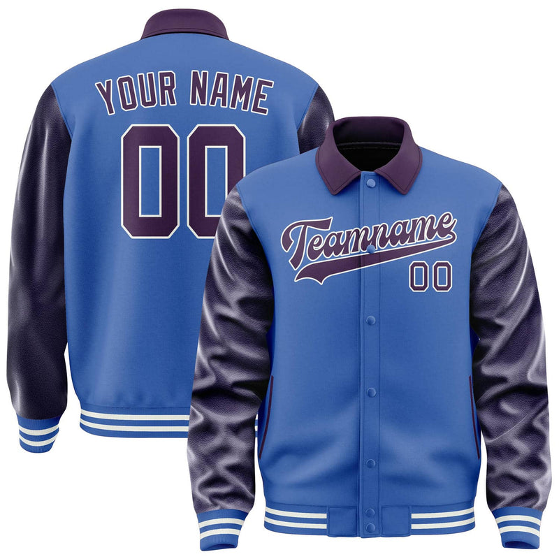 Maßgeschneidertes Himmelblau Lila Jacke JA090907091818070718