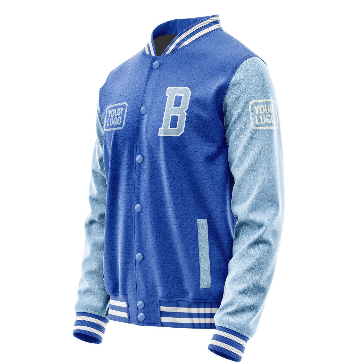 Maßgeschneidertes Himmelblau Hellblau Jacke JA090908091818080818