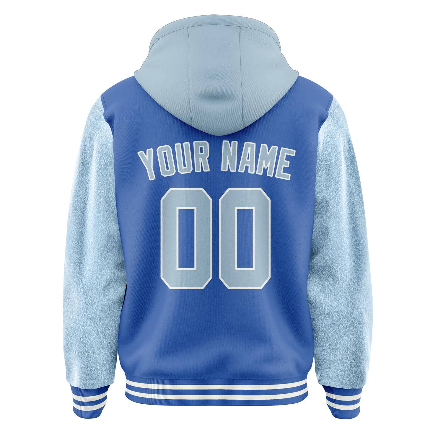 Maßgeschneidertes Himmelblau Hellblau Jacke