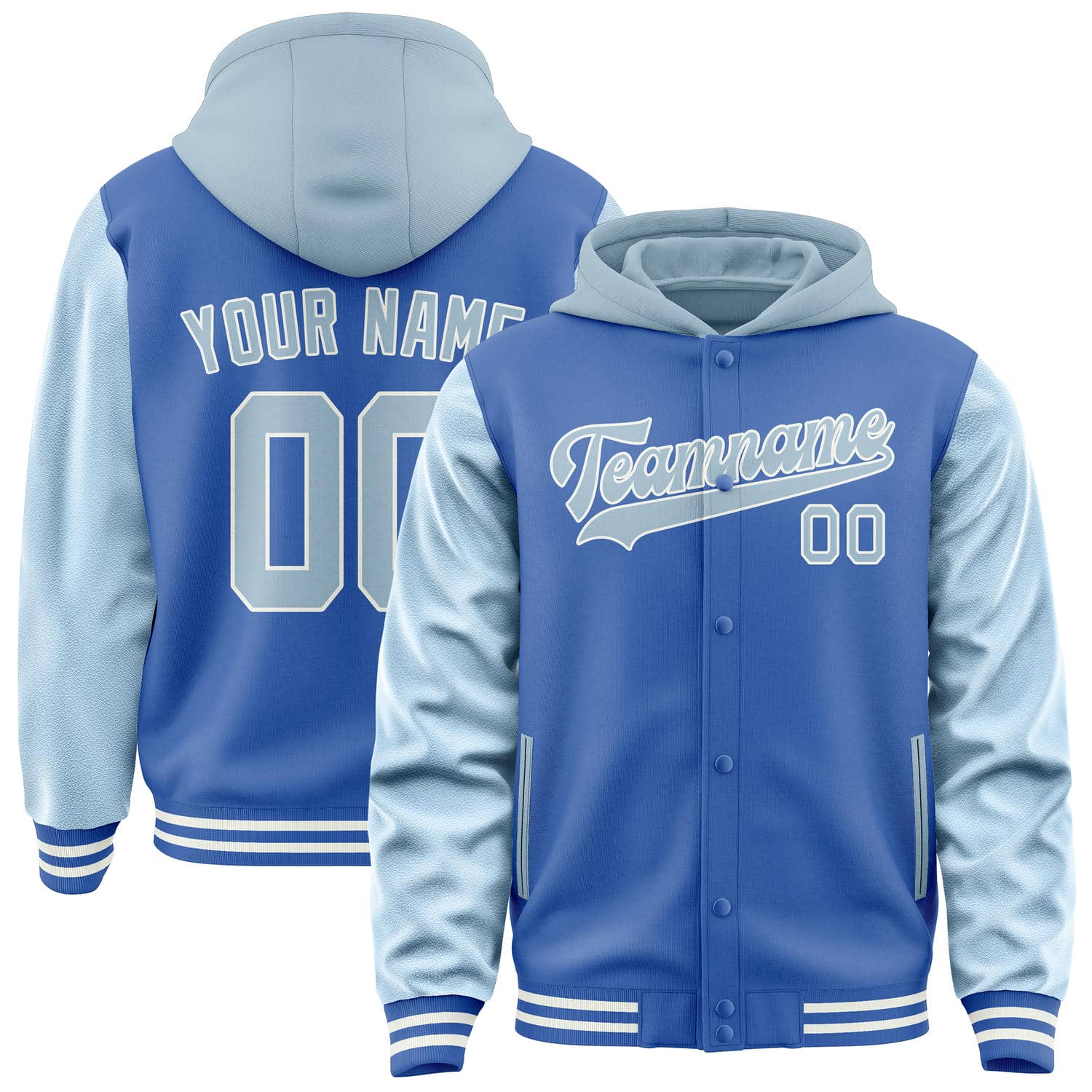 Maßgeschneidertes Himmelblau Hellblau Jacke JA090908091818080818