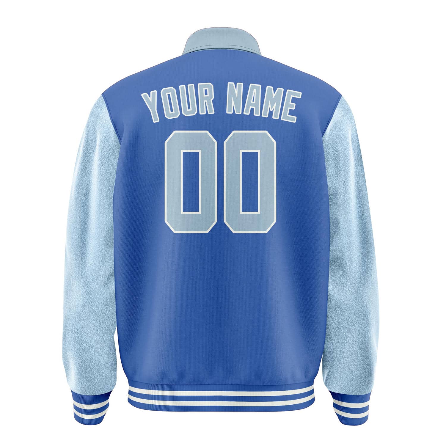 Maßgeschneidertes Himmelblau Hellblau Jacke