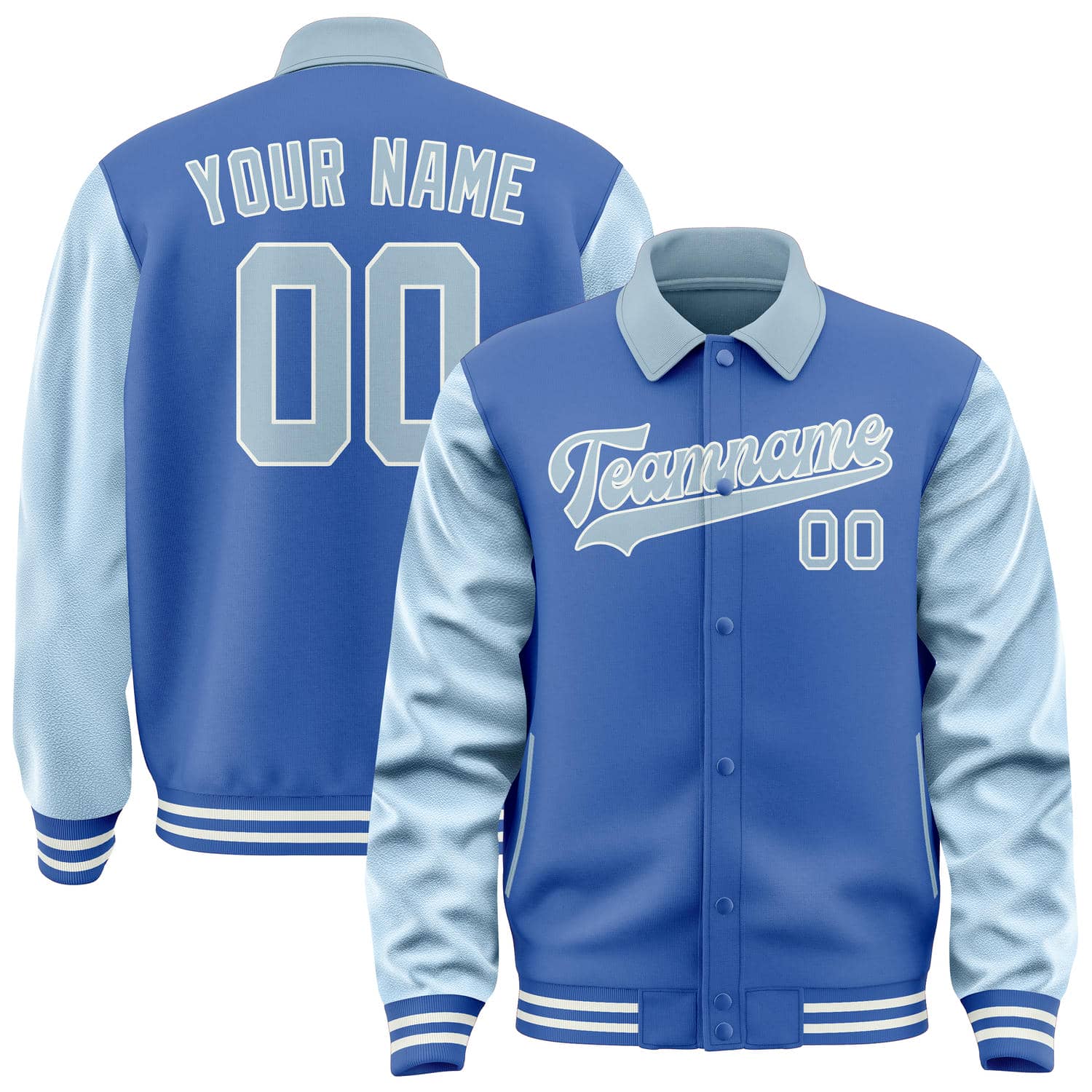 Maßgeschneidertes Himmelblau Hellblau Jacke JA090908091818080818