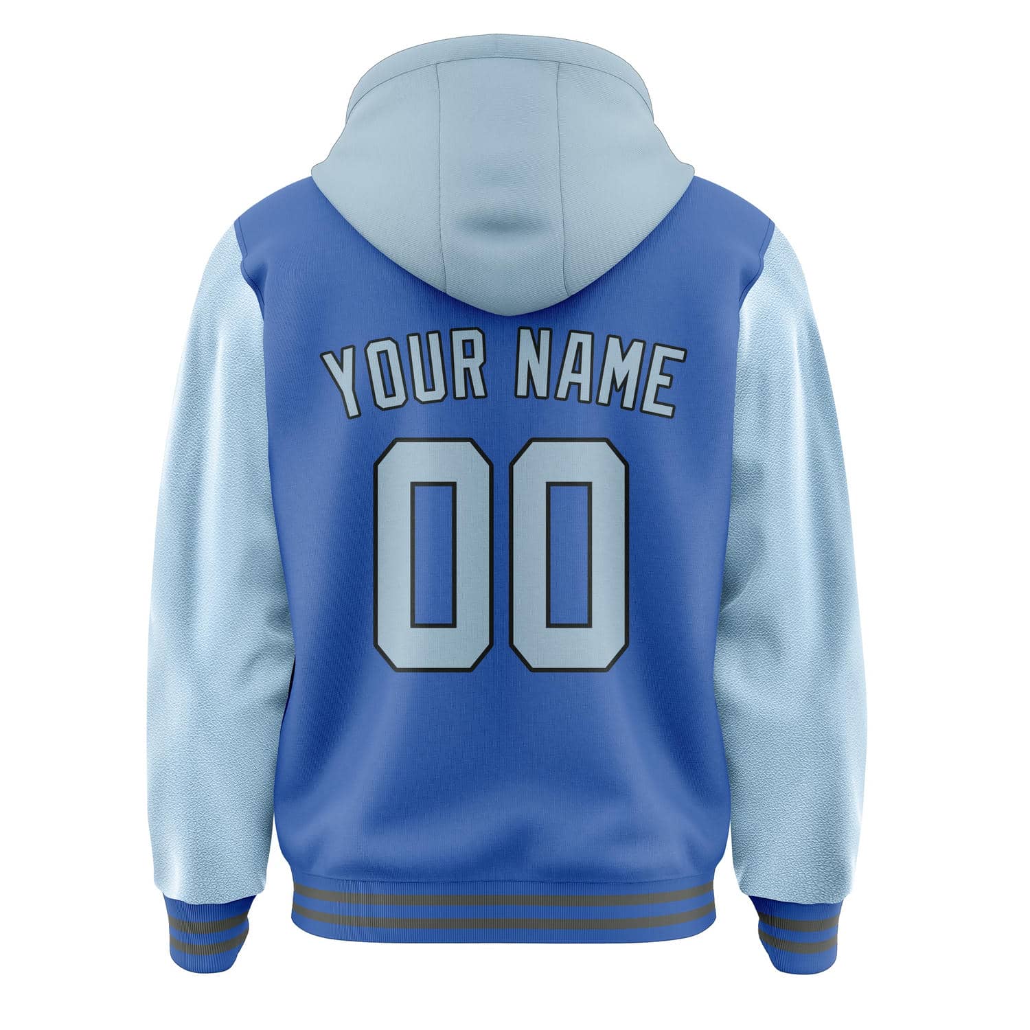 Maßgeschneidertes Himmelblau Hellblau Jacke