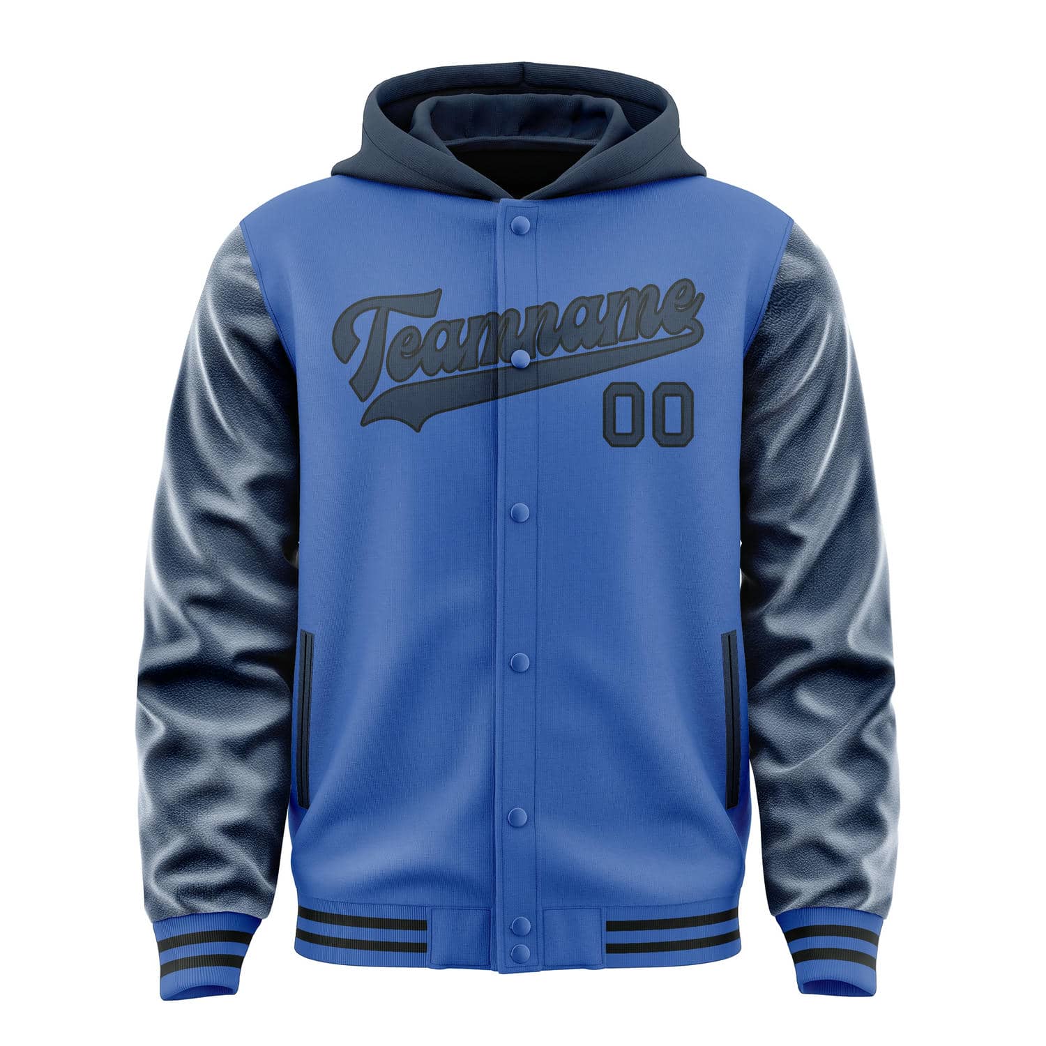 Maßgeschneidertes Himmelblau Marineblau Jacke