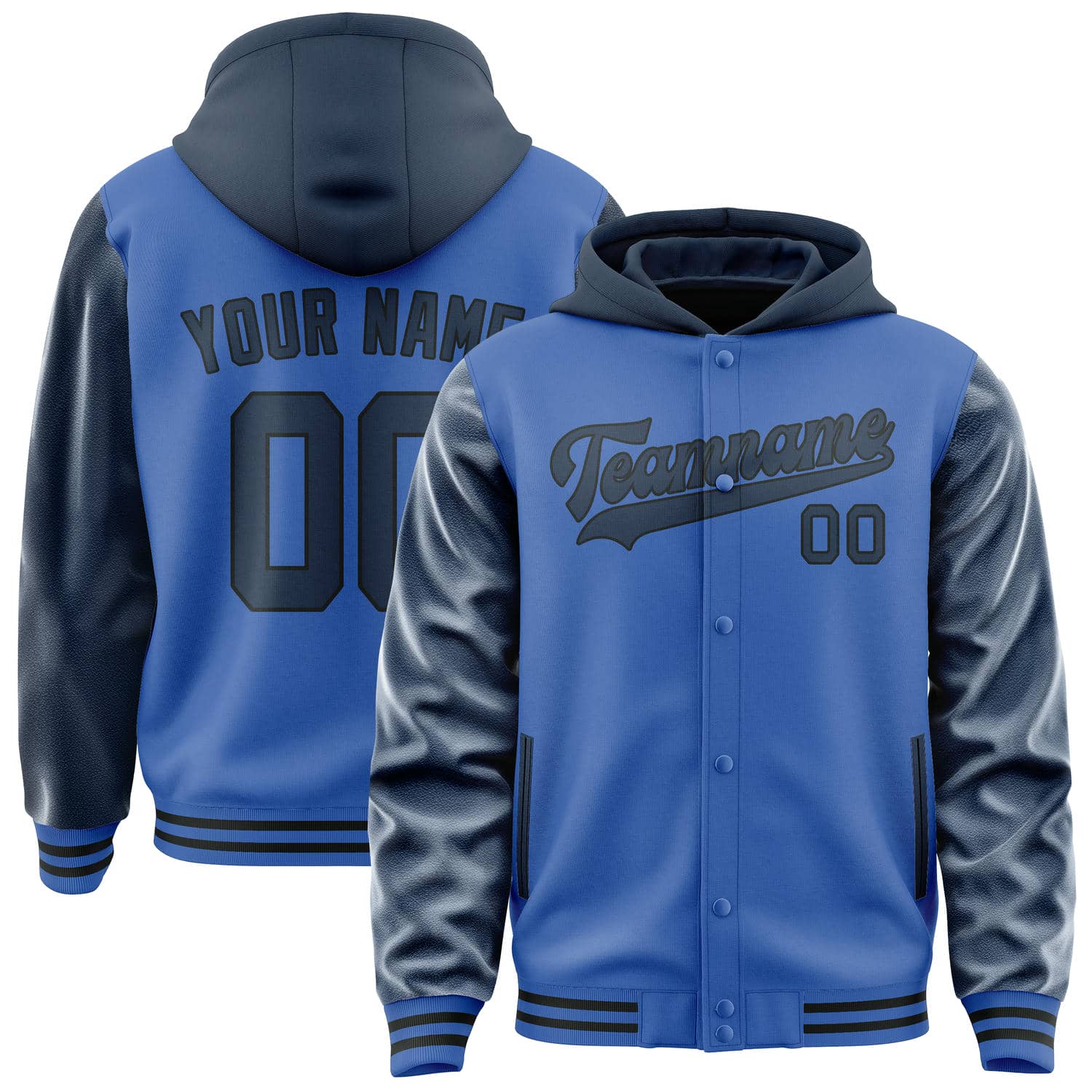 Maßgeschneidertes Himmelblau Marineblau Jacke JA090910091717101017
