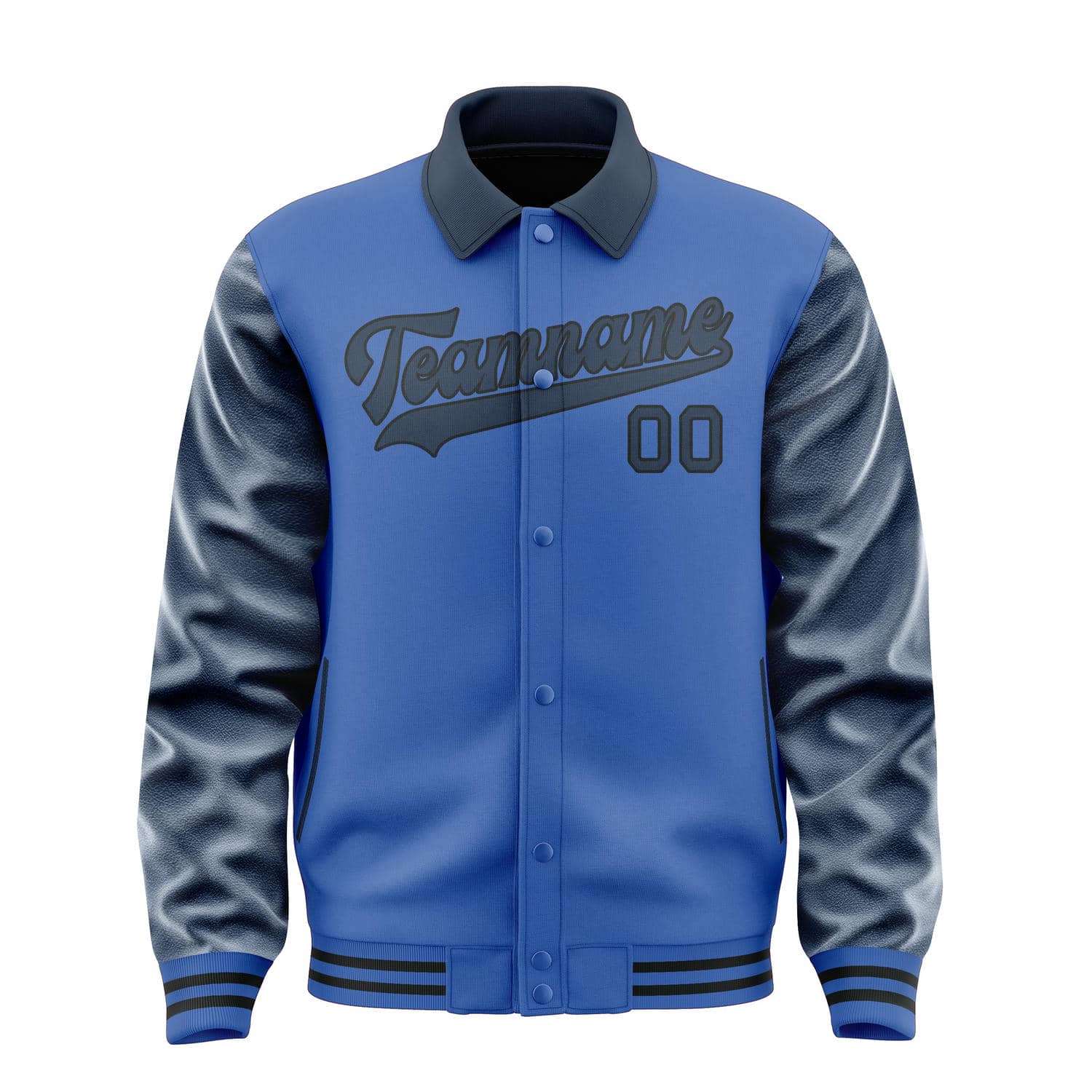 Maßgeschneidertes Himmelblau Marineblau Jacke