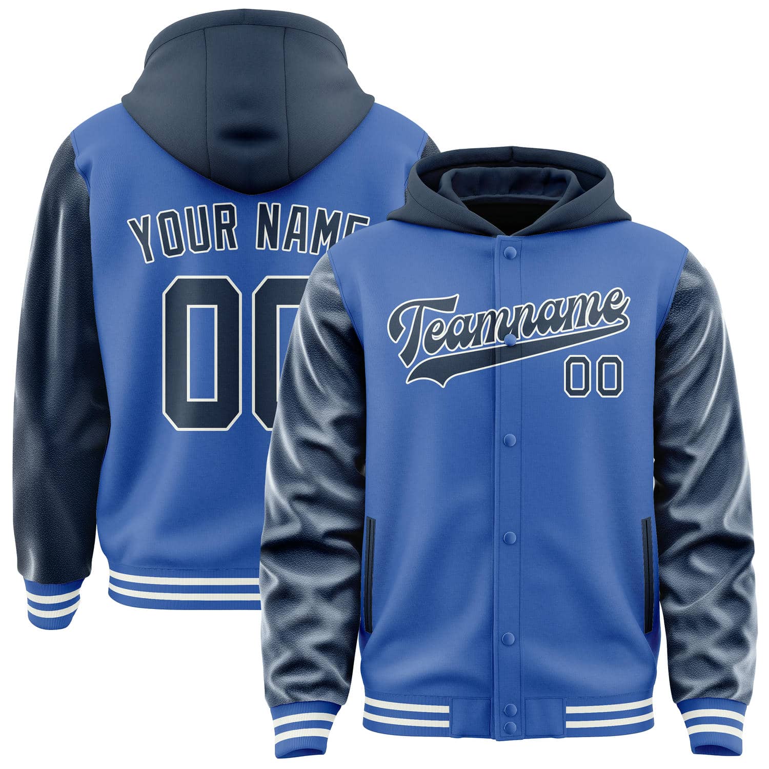 Maßgeschneidertes Himmelblau Marineblau Jacke JA090910091818101018