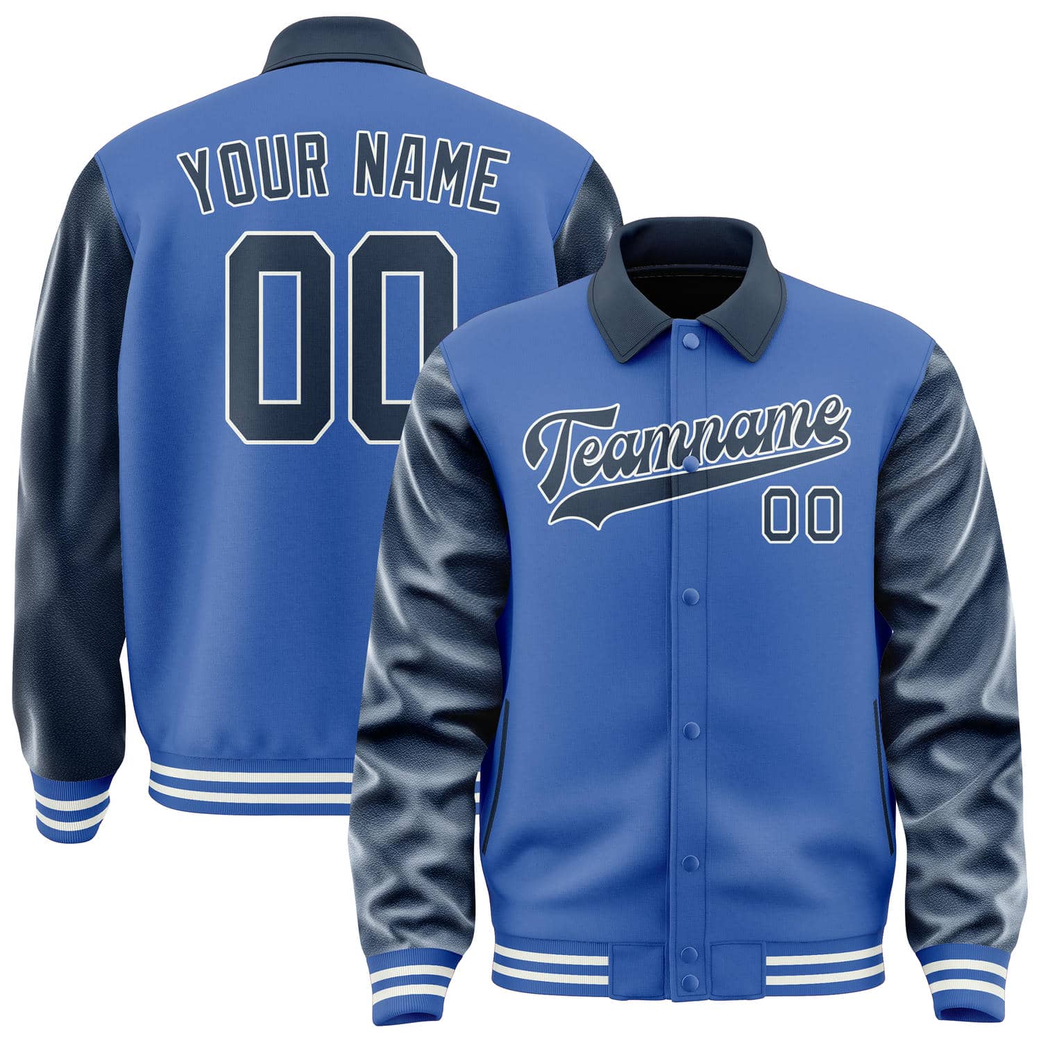 Maßgeschneidertes Himmelblau Marineblau Jacke JA090910091818101018