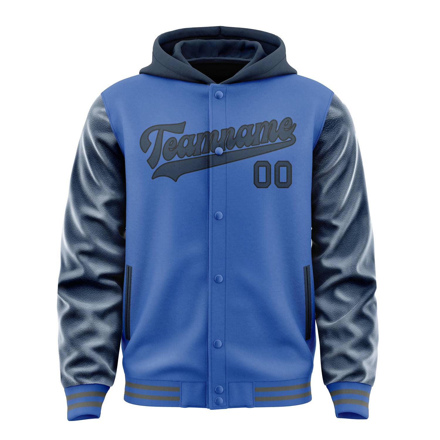 Maßgeschneidertes Himmelblau Marineblau Jacke