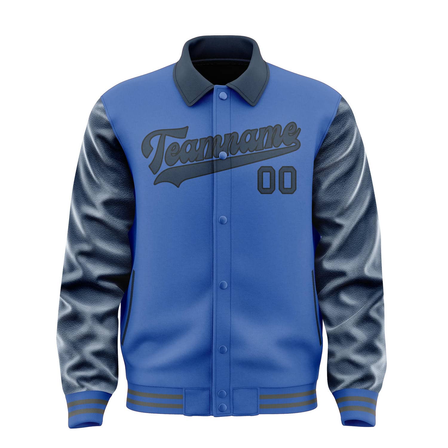 Maßgeschneidertes Himmelblau Marineblau Jacke