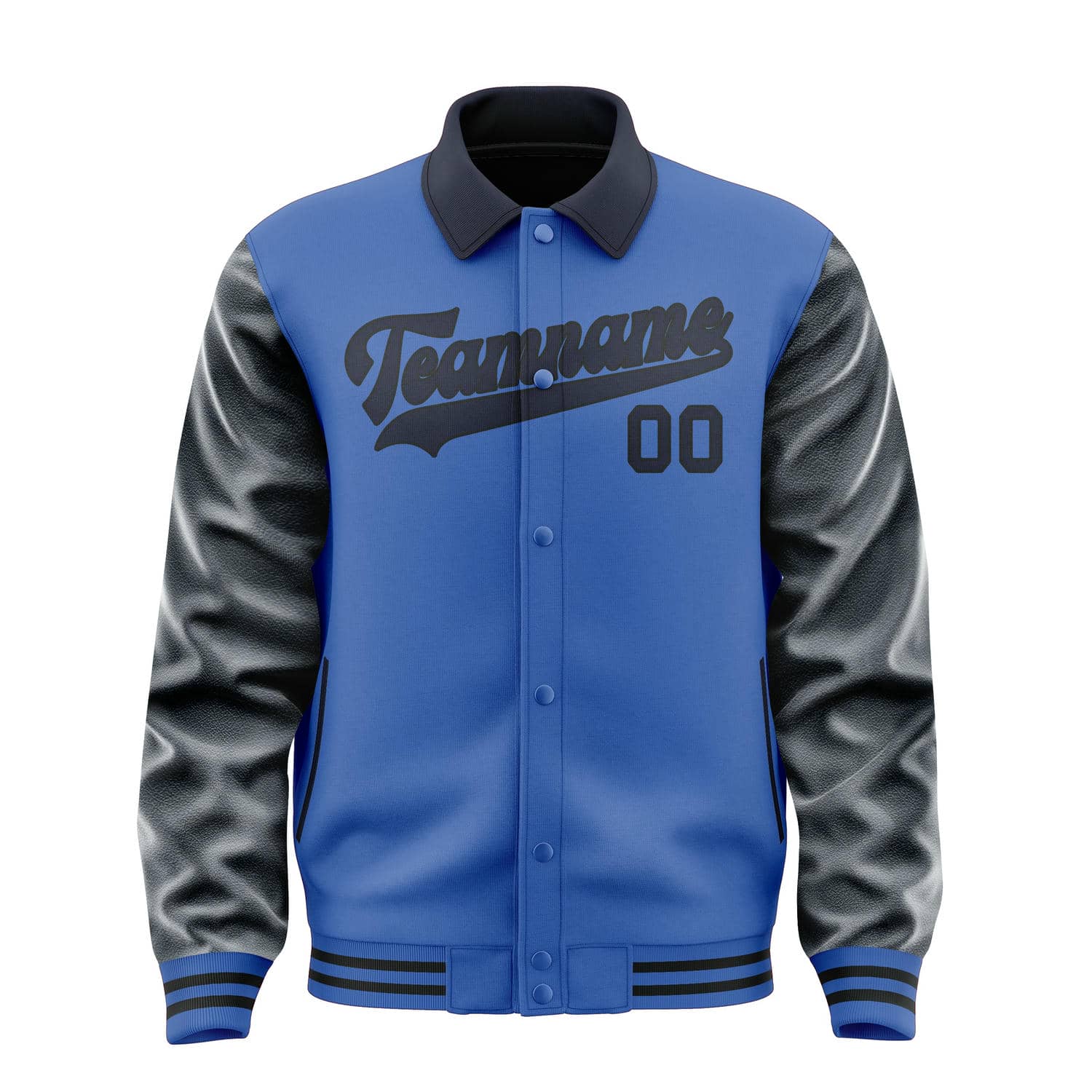 Maßgeschneidertes Himmelblau Stahlblau Jacke