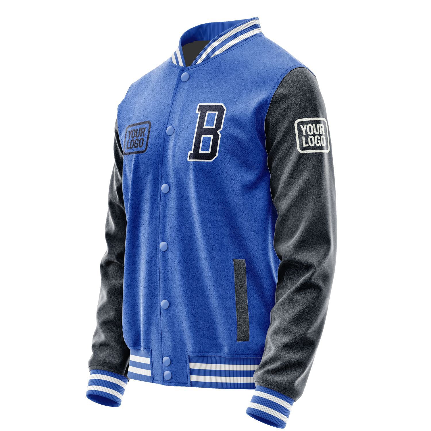 Maßgeschneidertes Himmelblau Stahlblau Jacke JA090911091818111118