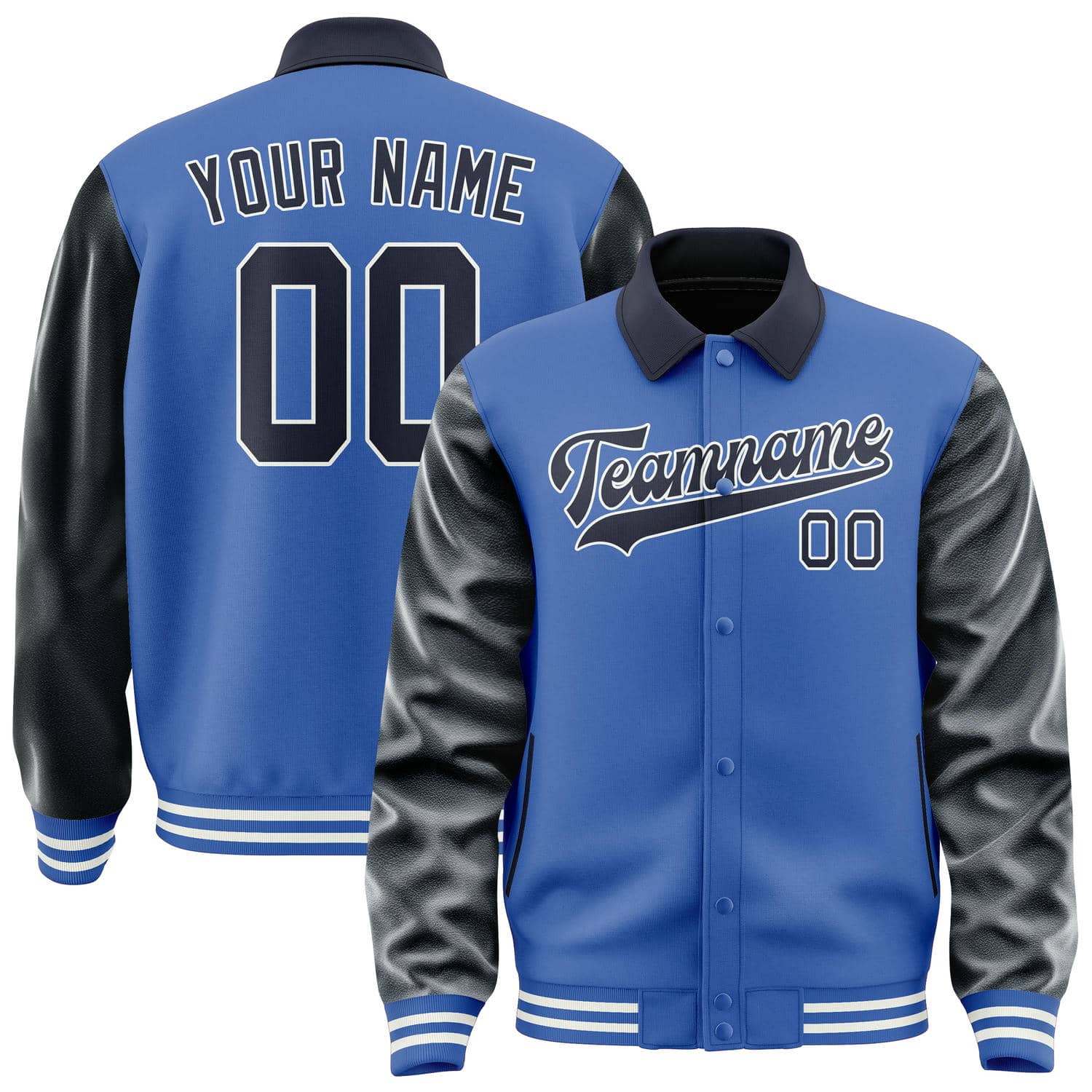 Maßgeschneidertes Himmelblau Stahlblau Jacke JA090911091818111118