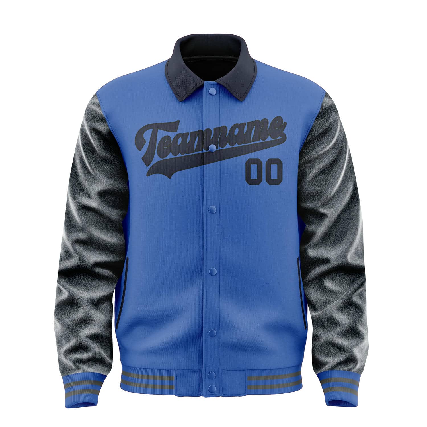 Maßgeschneidertes Himmelblau Stahlblau Jacke