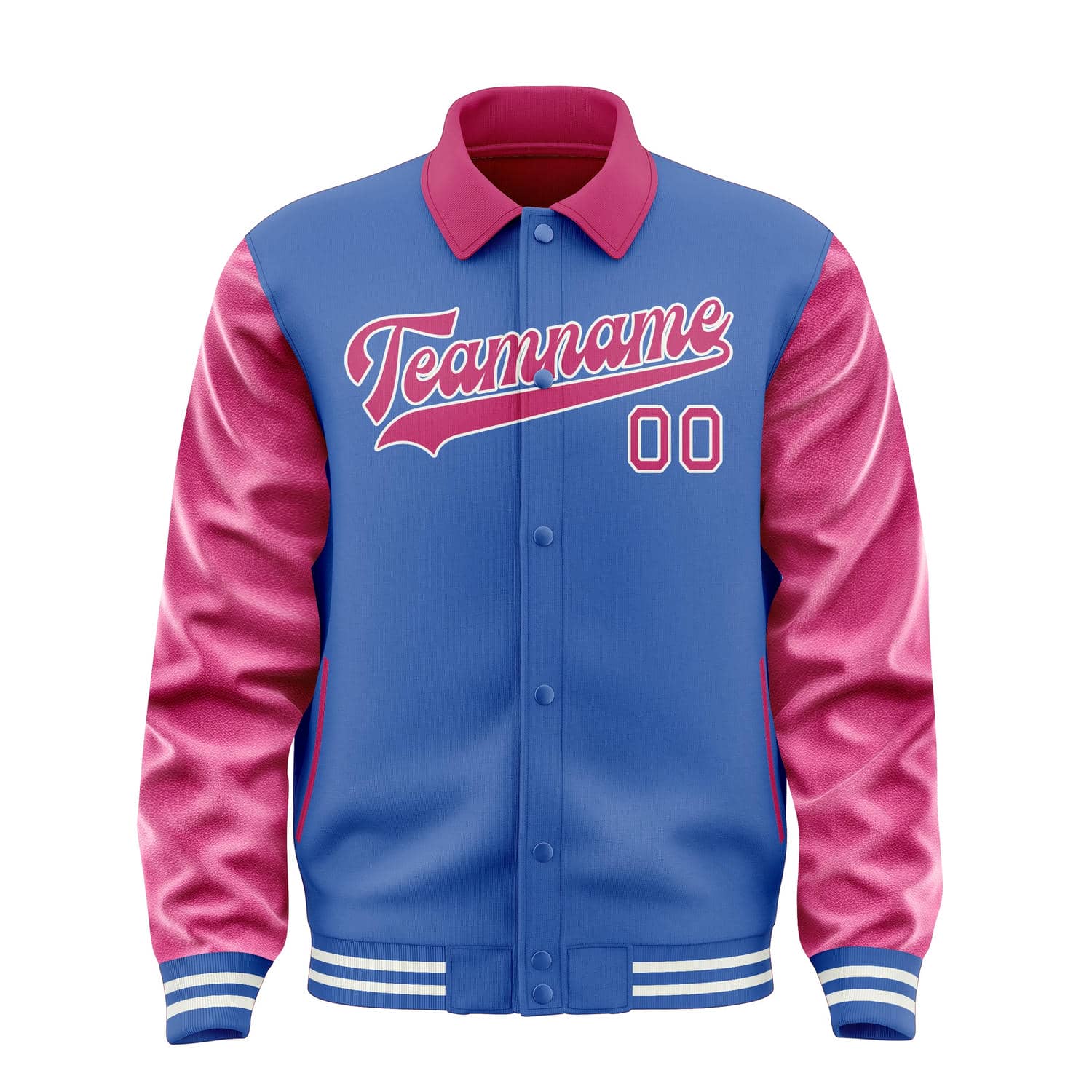 Maßgeschneidertes Himmelblau Rosarot Jacke