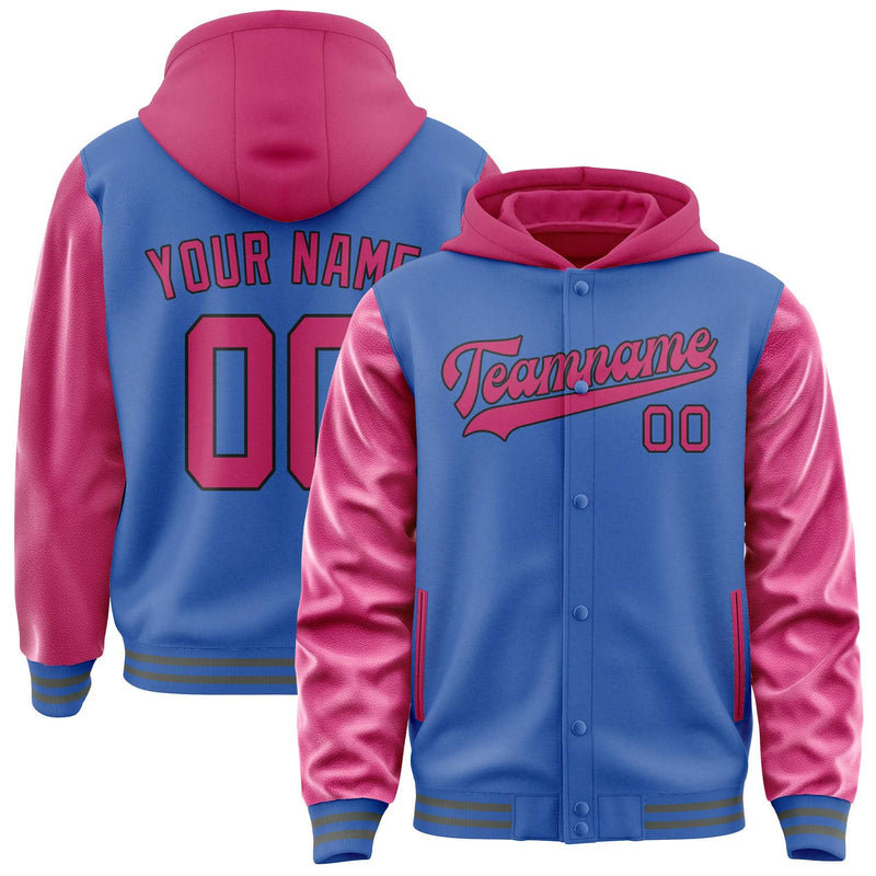 Maßgeschneidertes Himmelblau Rosarot Jacke JA090913092017131317